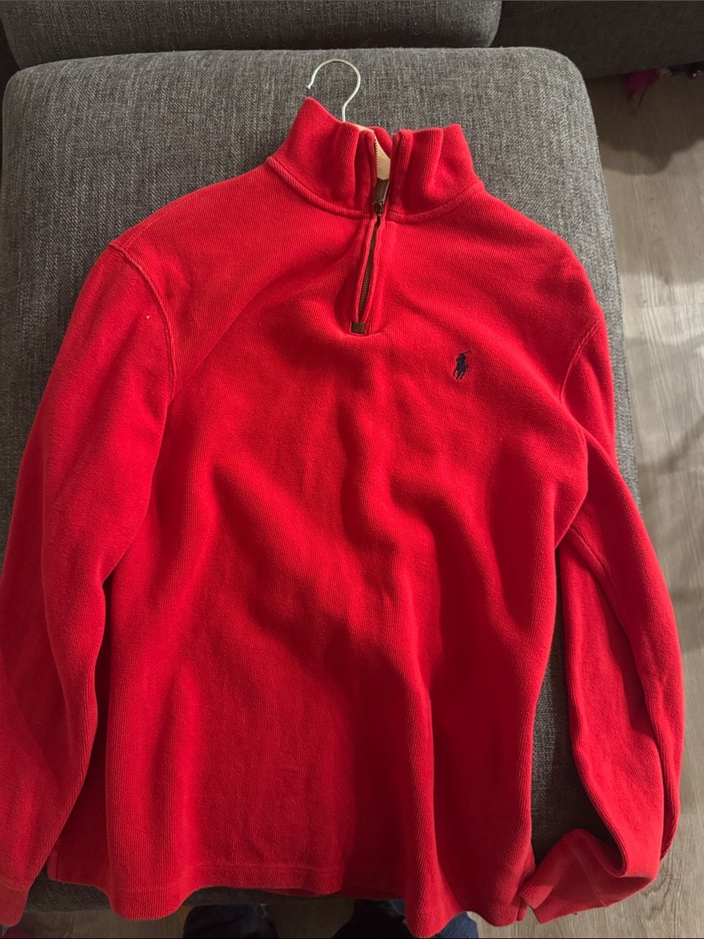 Polo by Ralph Lauren Bright Red Half-Zip Fleece Pullover